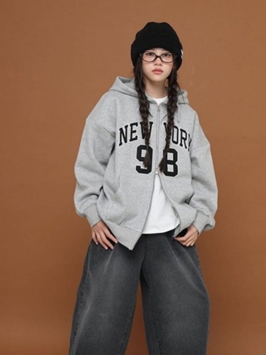 New York 98 Hood Zip-Up