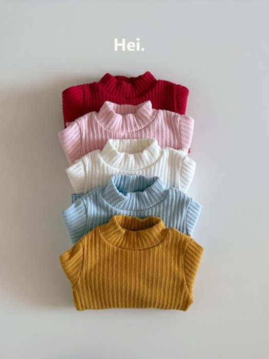 Rib Half Turtleneck Tee Rib Half Turtleneck Tee