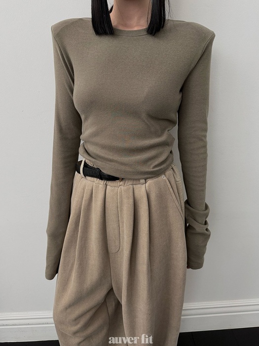 Creamy Padded Tee Creamy Padded Tee