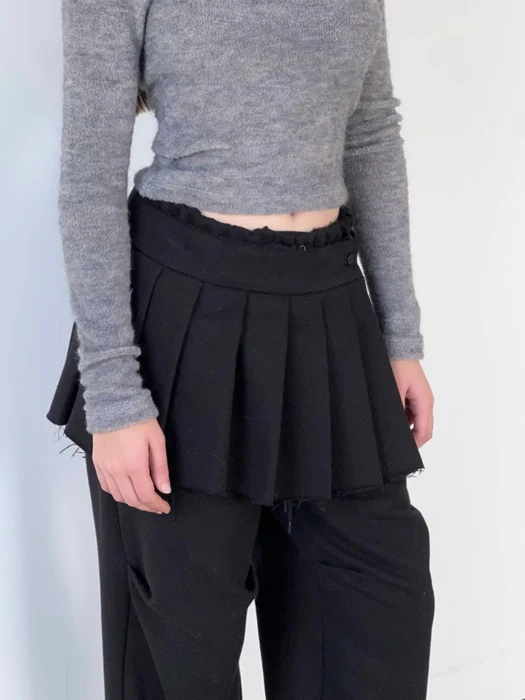 Wrap Pleats Skirt