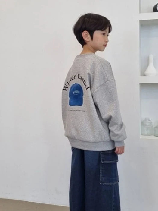 Corduroy Cap Sweatshirt