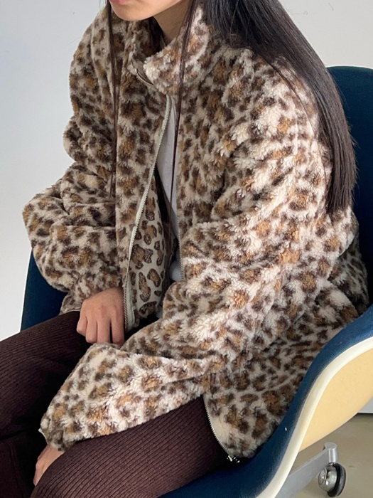 Leopard Fleece Jacket
