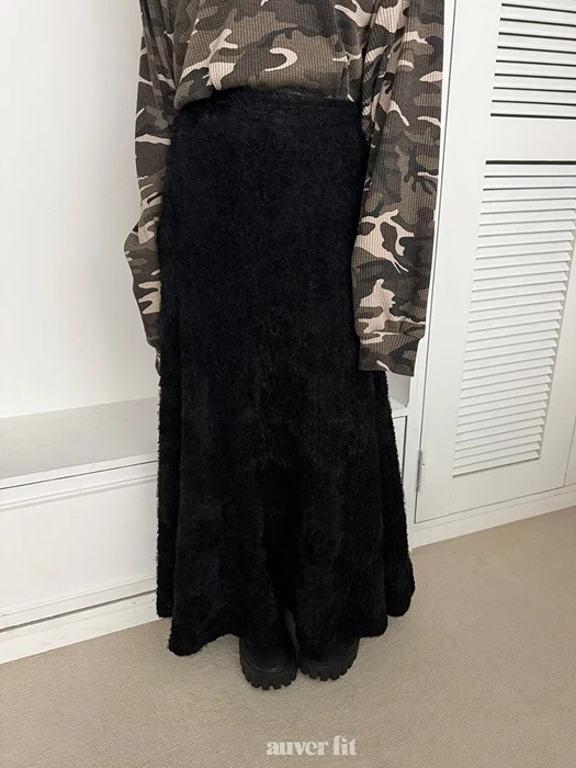 Moss Flare Long Skirt