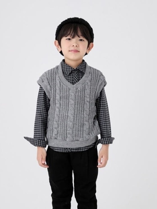 Cable Knit Vest