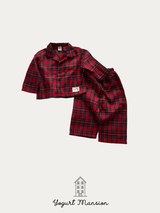 Check Pajama (Adult Top)
