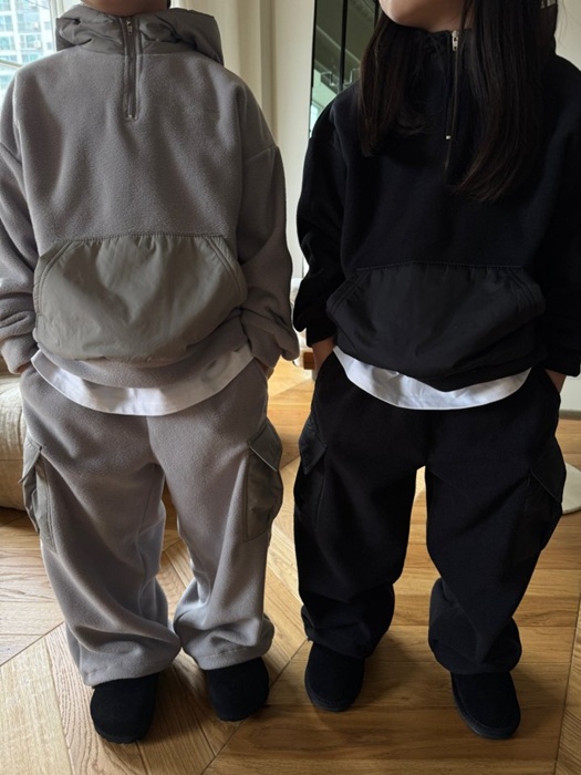 Padded Fleece Cargo Pants