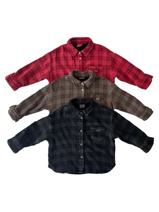 Fleece Dyed Check Shirt