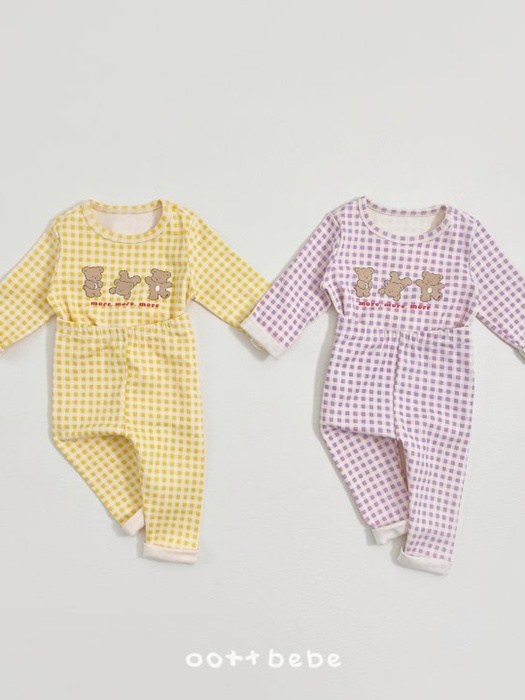 Check Bear Easywear Set Check Bear Easywear Set