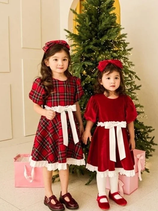 Mimi Check Fleece Dress