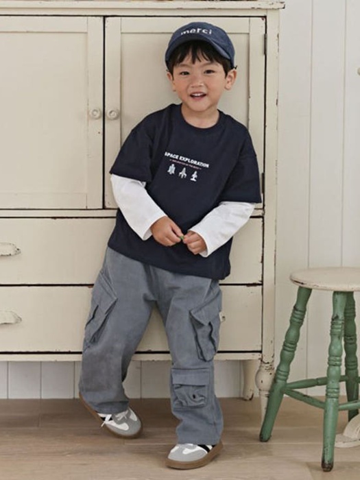 Diagonal Cargo Pants
