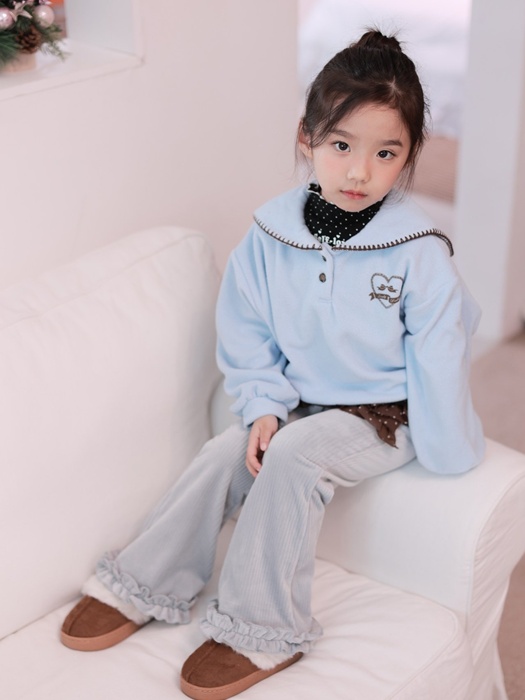 Soft Frill Bootcut Pants