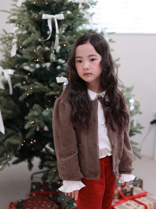 Scarf Angora Cardigan