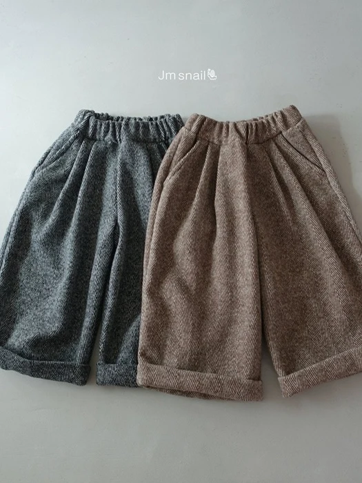 Herringbone Cuffed Pants