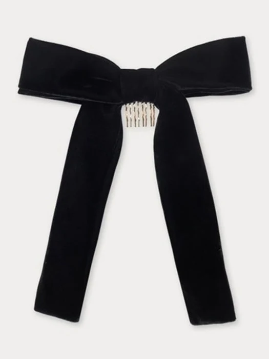 Merry Velour Ribbon Big Clip
