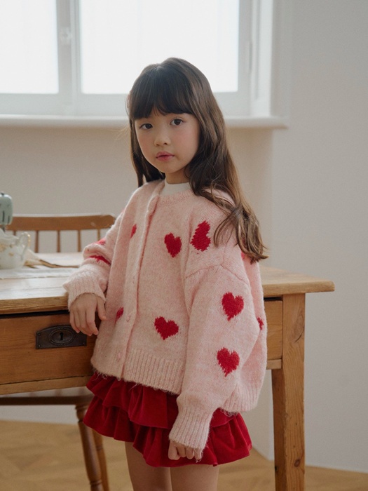 Heart Fluffy Cardigan