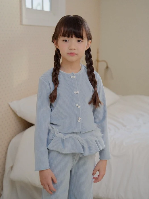 Fluffy Ribbed Cardigan