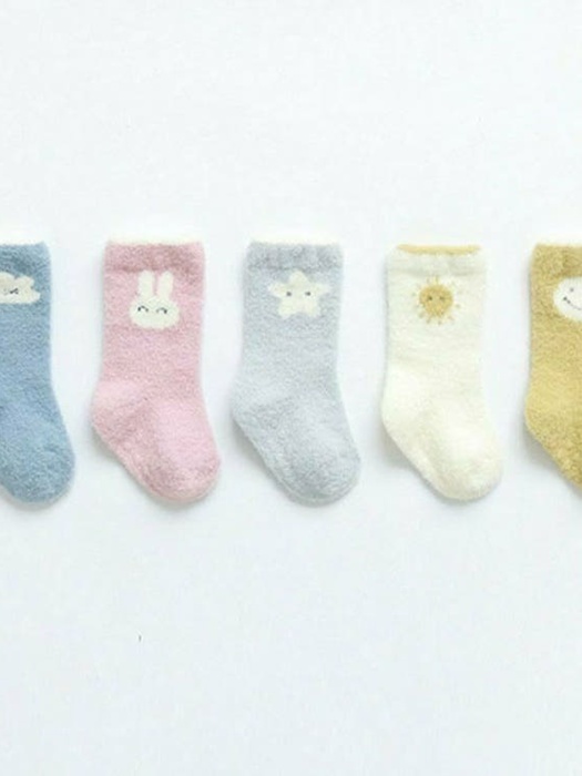 Pastel Fuzzy Socks