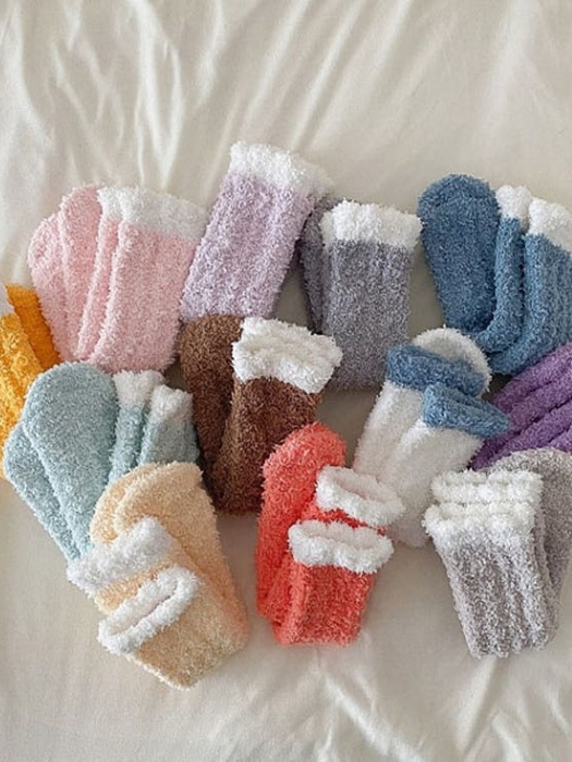 Eleven Fuzzy Socks