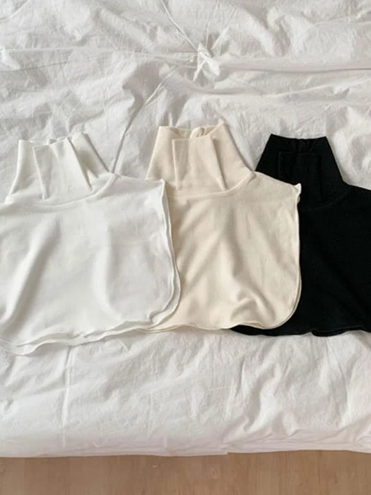 Peach Wide Fake Turtleneck