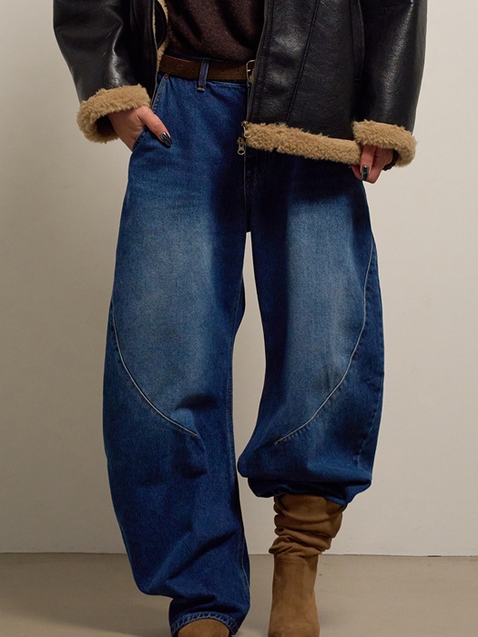 Bold Cut Wide Denim Pants Bold Cut Wide Denim Pants