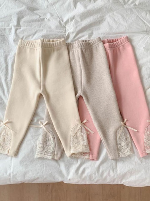 Fleece Eve Lace Leggings