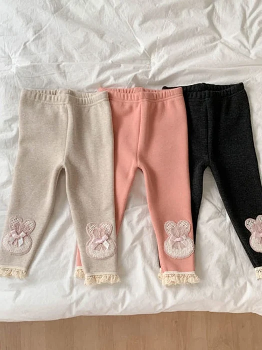Fleece Lucky Rabbit Leggings