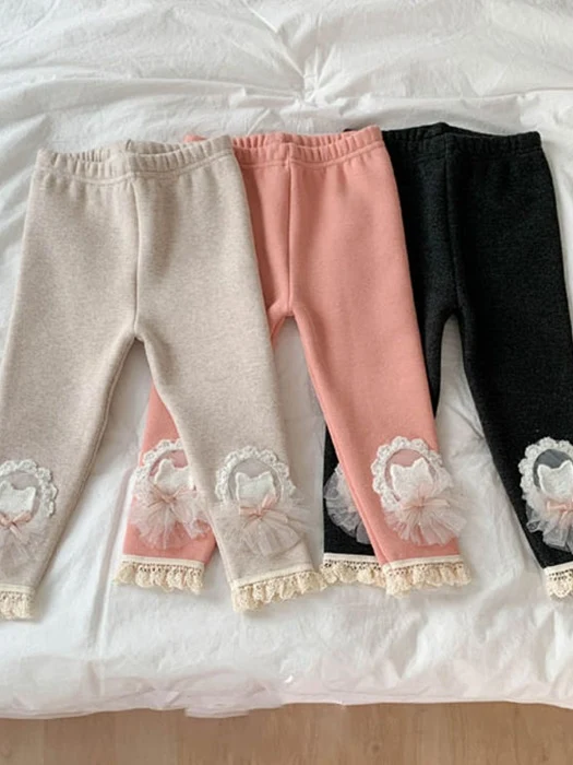 Fleece Rabbit Tutu Leggings