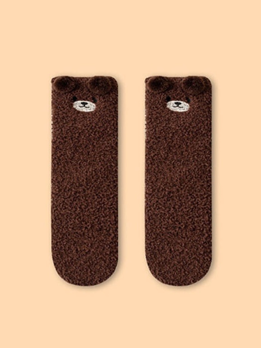 Bear Fuzzy Socks