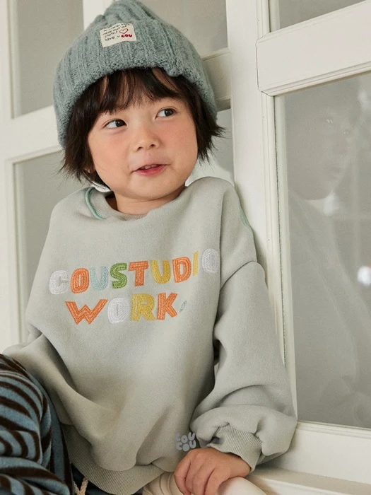 Cou Color Embroidery Sweatshirt Cou Color Embroidery Sweatshirt
