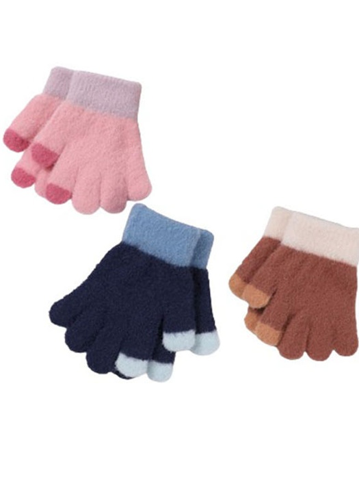 Color-Block Finger Gloves