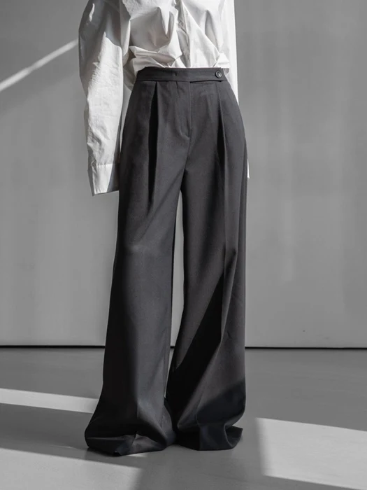 Wide Pleated Palazzo Pants