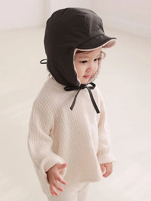 Lavender Padded Aviator Cap
