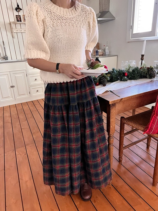 Illu Check Skirt Illu Check Skirt