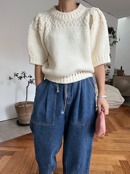 Puff Round Knit Puff Round Knit