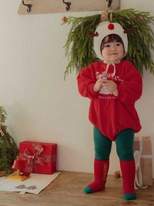 Christmas Fleece Sweatshirt Suit