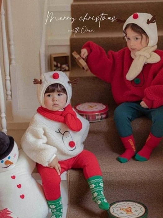 Red Nose Rudolph Boa Sweatshirt Bebe