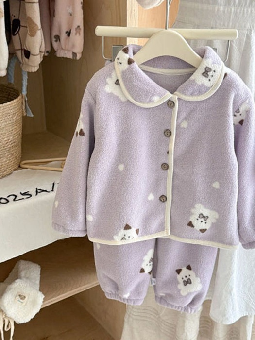 Button Fleece Pajama