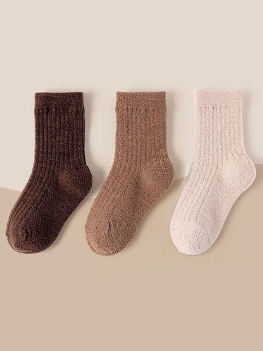 Mid Ribbed Fleece Socks Set