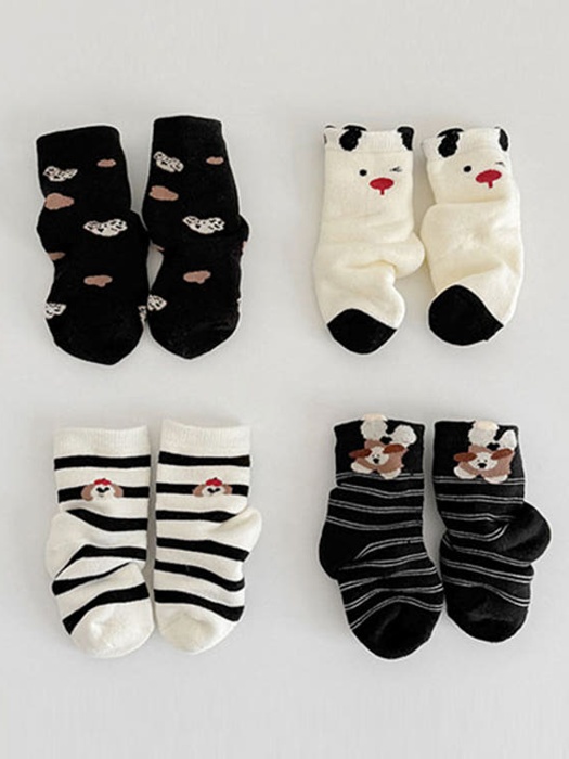 Winter Black Socks Set
