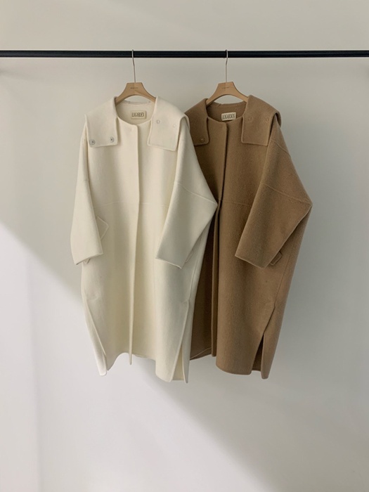 Alpaca Hood Long Coat