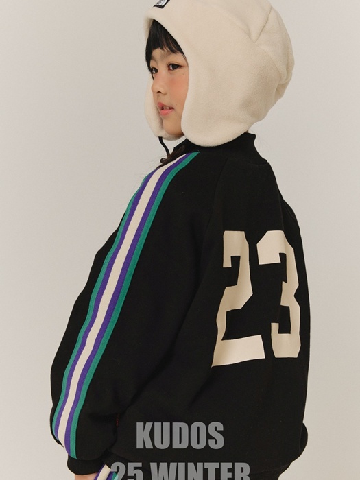 Side Tape Mock Neck Sweatshirt