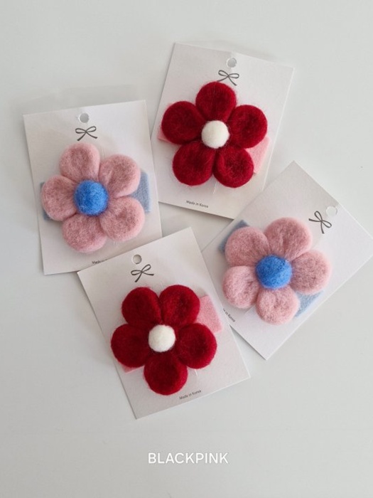 Wool Large Flower Pin Wool Large Flower Pin