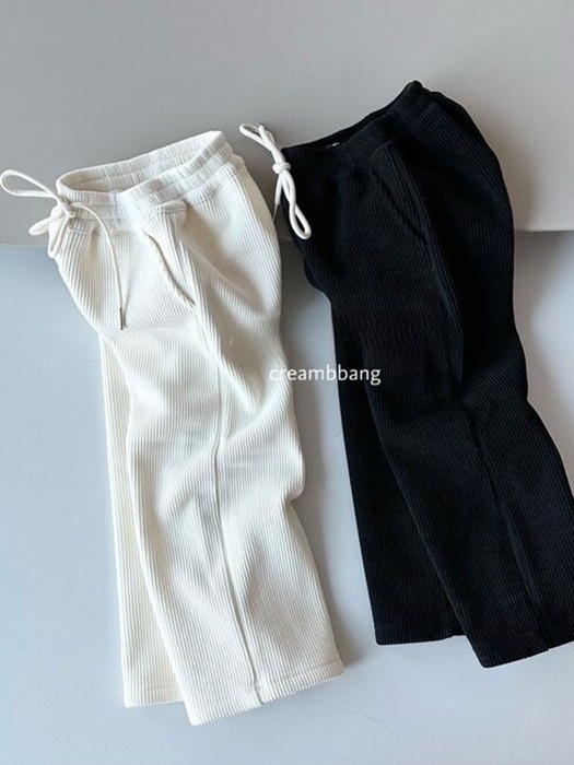 Soft Bonding Ribbed Pants Soft Bonding Ribbed Pants