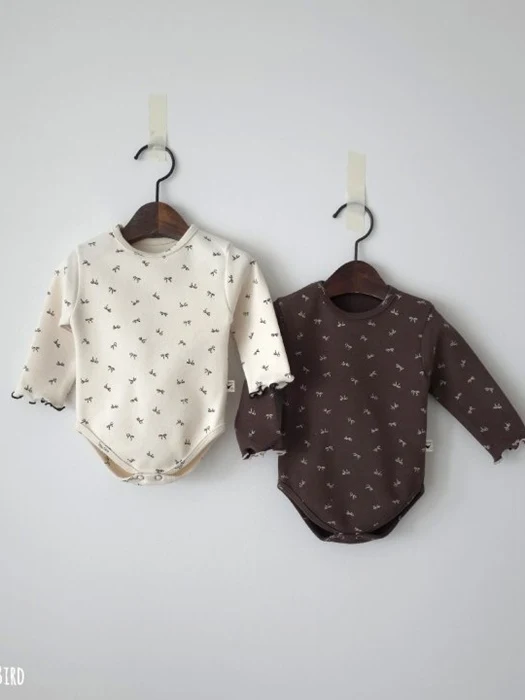 Ribbon Fleece Frill Bodysuit Ribbon Fleece Frill Bodysuit