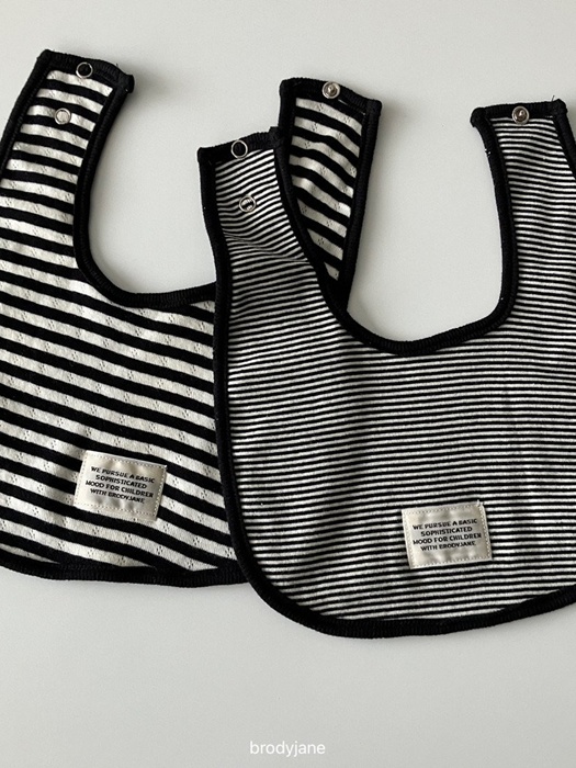 Stripe Cozy Bib Stripe Cozy Bib