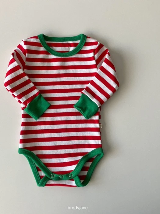 Christmas Stripe Bodysuit Christmas Stripe Bodysuit