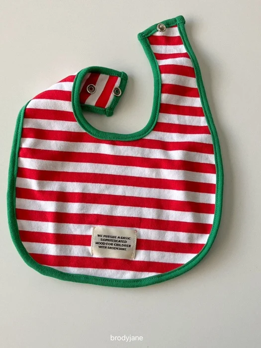 Christmas Stripe Bib Christmas Stripe Bib