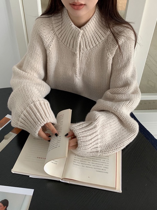 Honey Half Neck Knit Honey Half Neck Knit