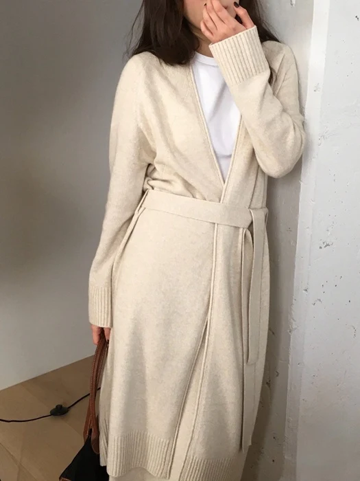 Wool Cashmere Robe Long Cardigan Wool Cashmere Robe Long Cardigan