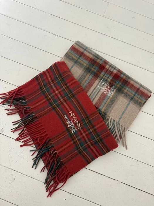 N Wool Check Muffler N Wool Check Muffler